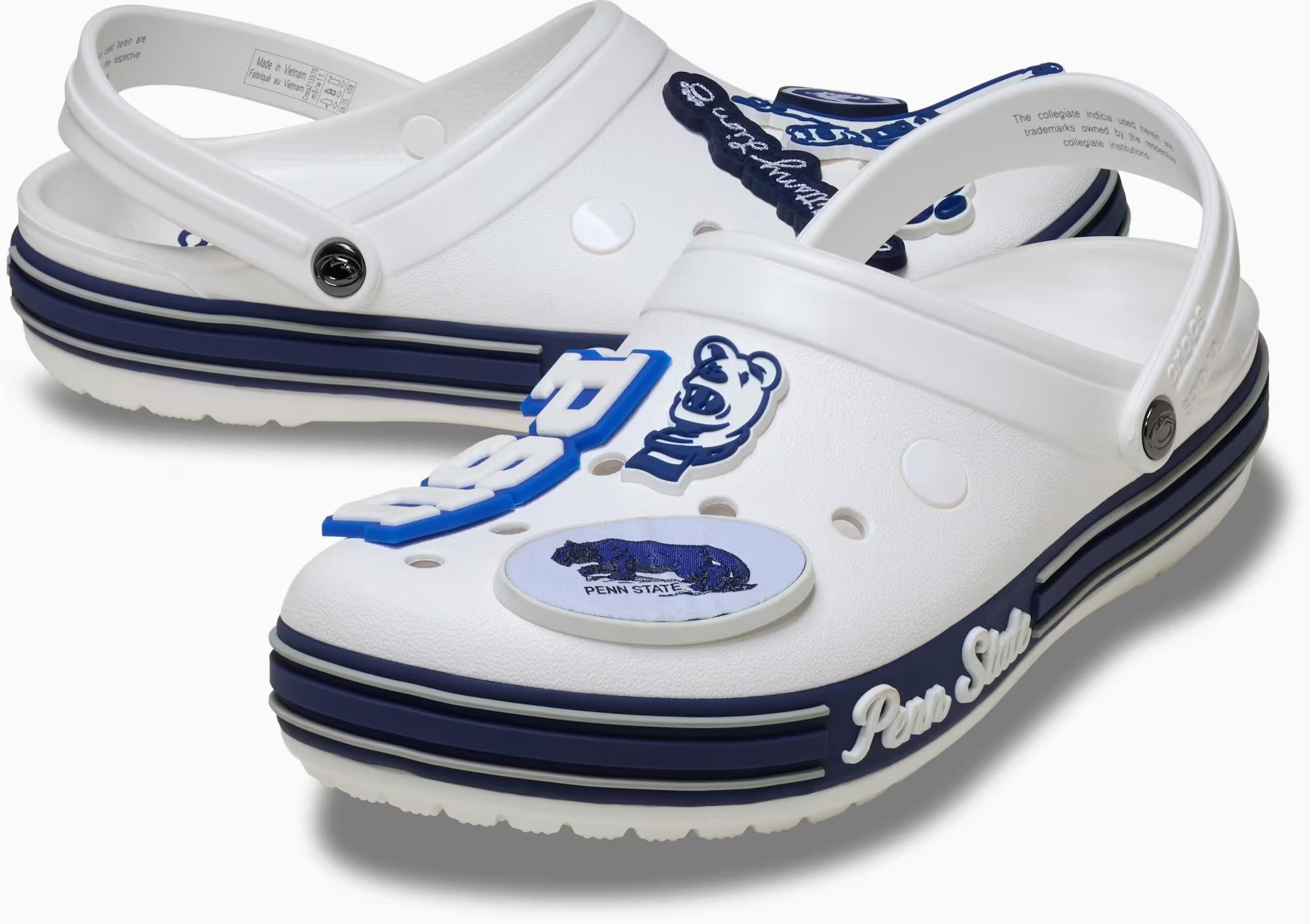 NCAA x Crocs Crocband Clog "Penn State Nittany Lions" (SKU: 213575-90H). Photo via Crocs.