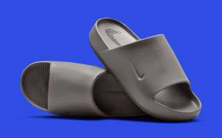 Available Now // Nike Calm Slide "Flat Pewter"
