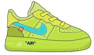 Off White Nike Air Force 1 Low Volt Toddler Sizes