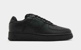 Nike Air Force 1 '01 "Triple Black" sneaker release.