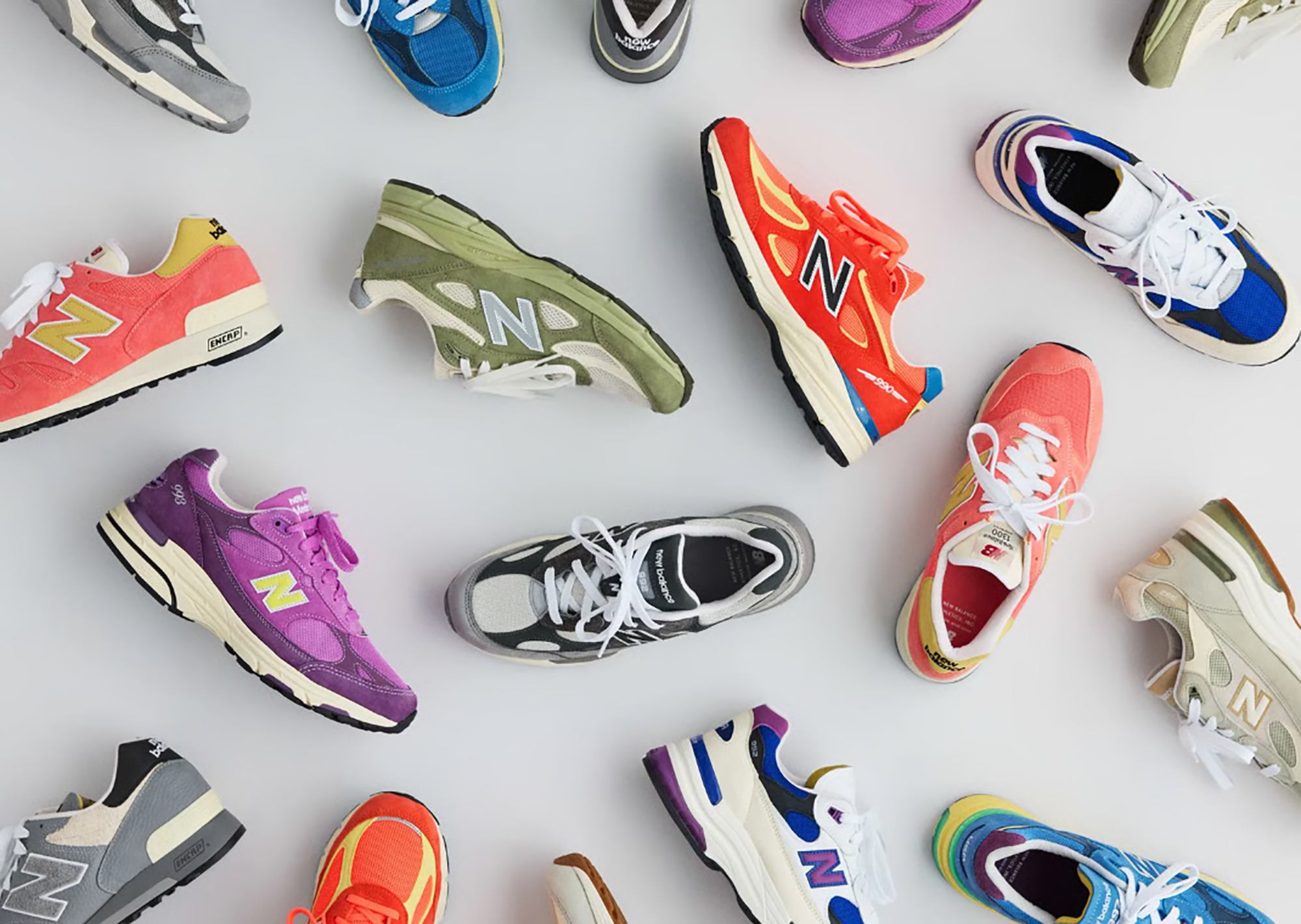 Overview of the New Balance Made in Spring/Summer 2026 collection (nine pairs).
