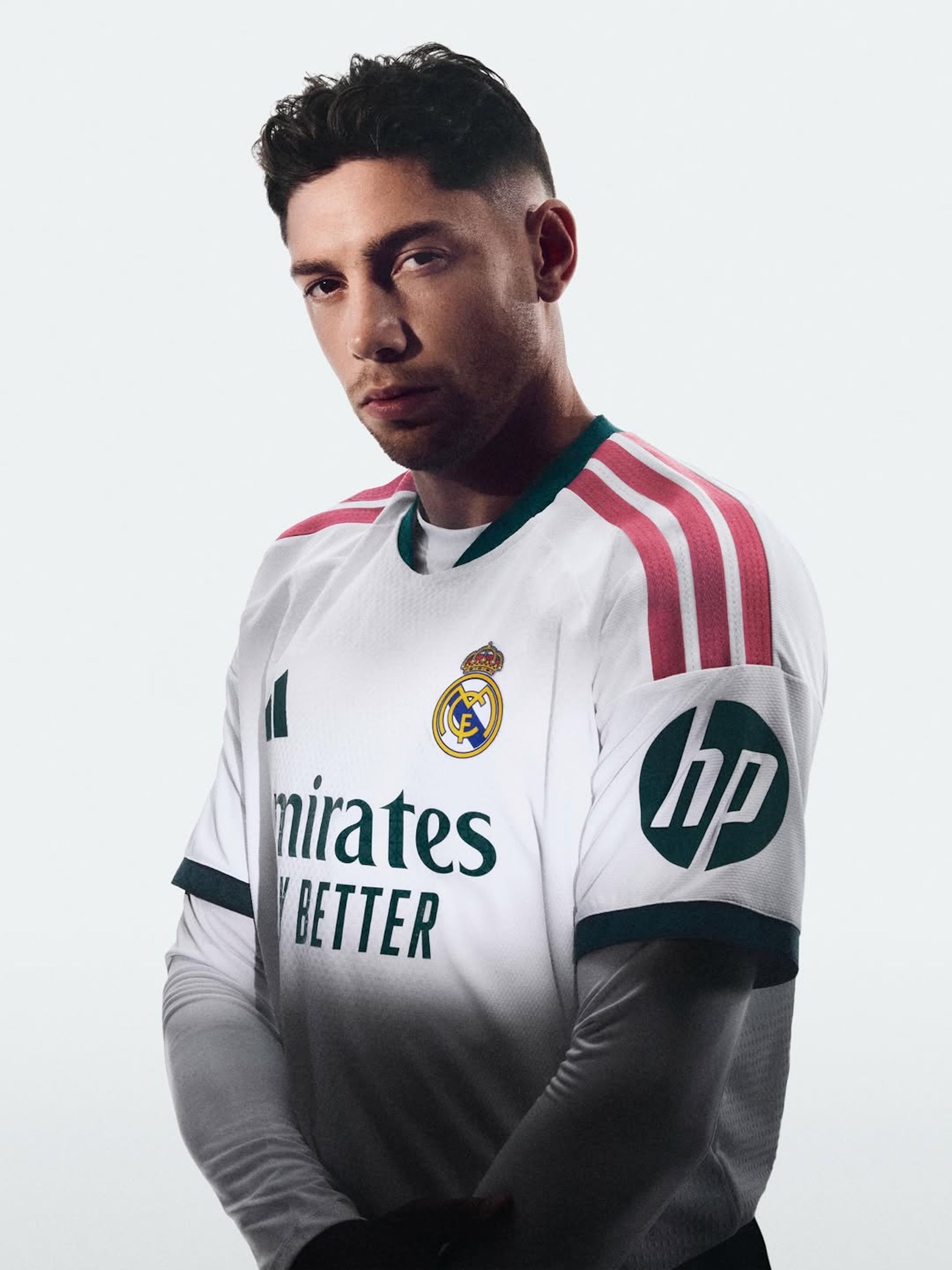 Fede Valverde for Real Madrid 26/27 Home Jersey. Photo via adidas.