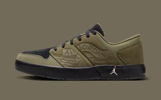 The Jordan Nu Retro 1 Low Appears in Olive and Black