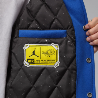 Jordan Flight Space Jam Men's Varsity Jacket "30th Anniversary" (SKU: IX3095-497). Photo via Nike.