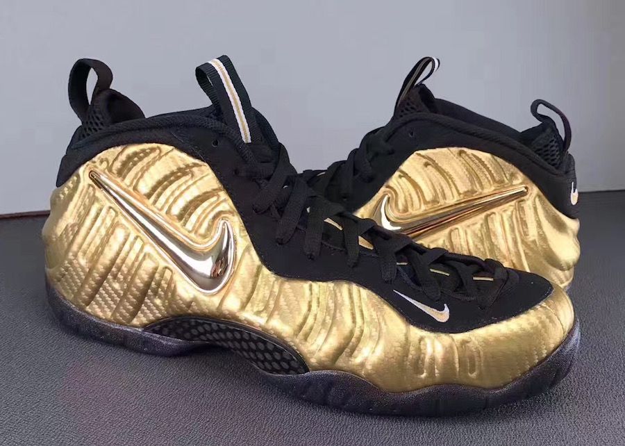 air foamposite pro metallic gold