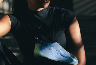 Napheesa Collier with her "Queen Phee" Jordan Heir Series 2 P.E. basketball shoe.