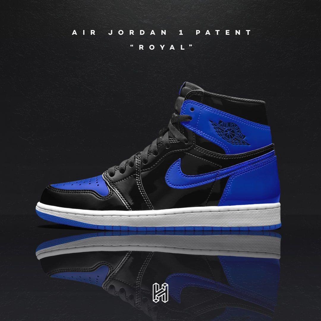 Jordan 1 ice store blue patent leather