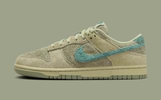 Shaggy "Olive Aura" Suede Arrives on the Nike Dunk Low