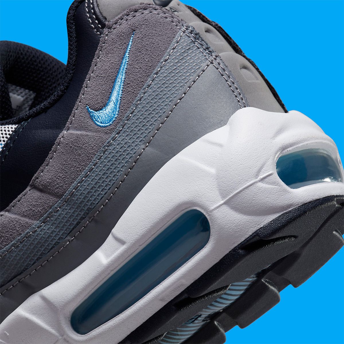 靴 NIKE AIR MAX95 Cool Gray DM0011-003 Nike Air Max 95 Cool Grey UNC University Blue White Black