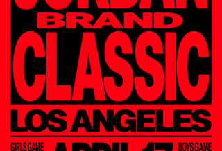 Poster for the 2026 Jordan Brand Classic high school basketball showcase, taking place on April 17, 2026 at El Camino Junior College in Torrance, California.