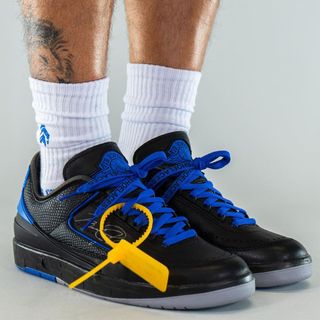 The Off-White x Air Jordan 2 Low Black Blue Gets Detailed Images