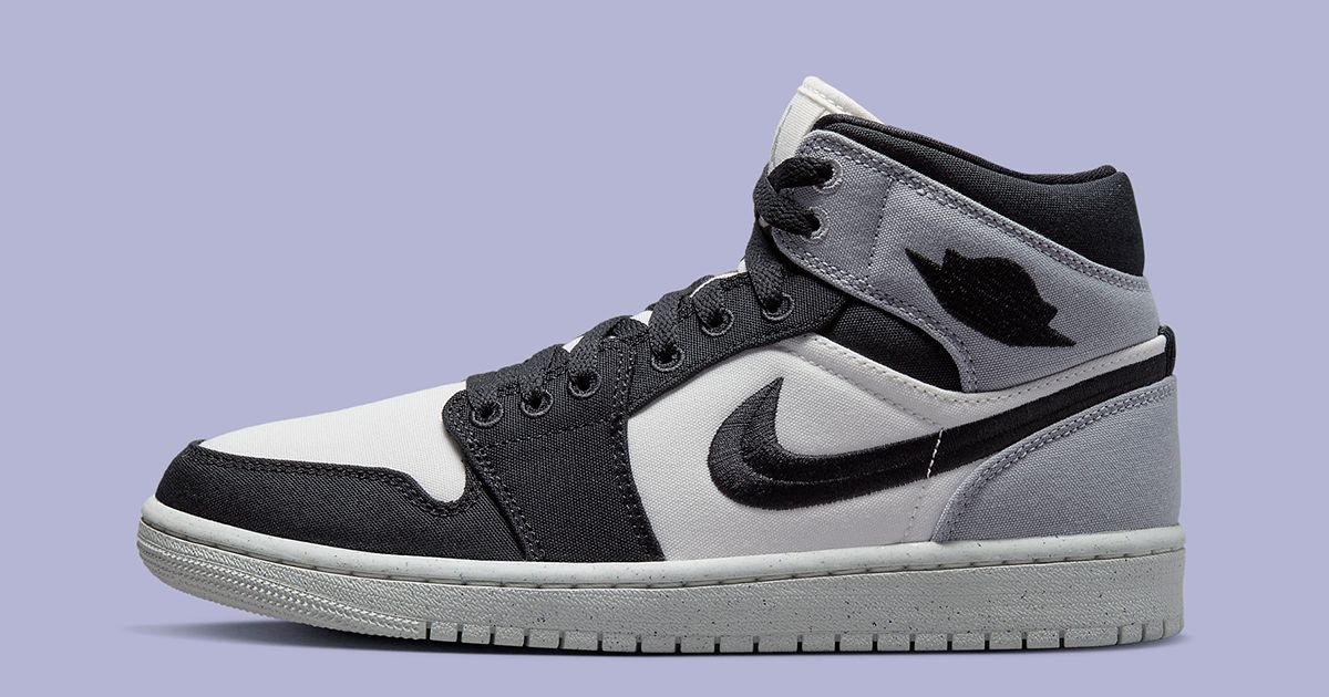 Official Images // Air Jordan 1 Mid “Canvas” | House of Heat°