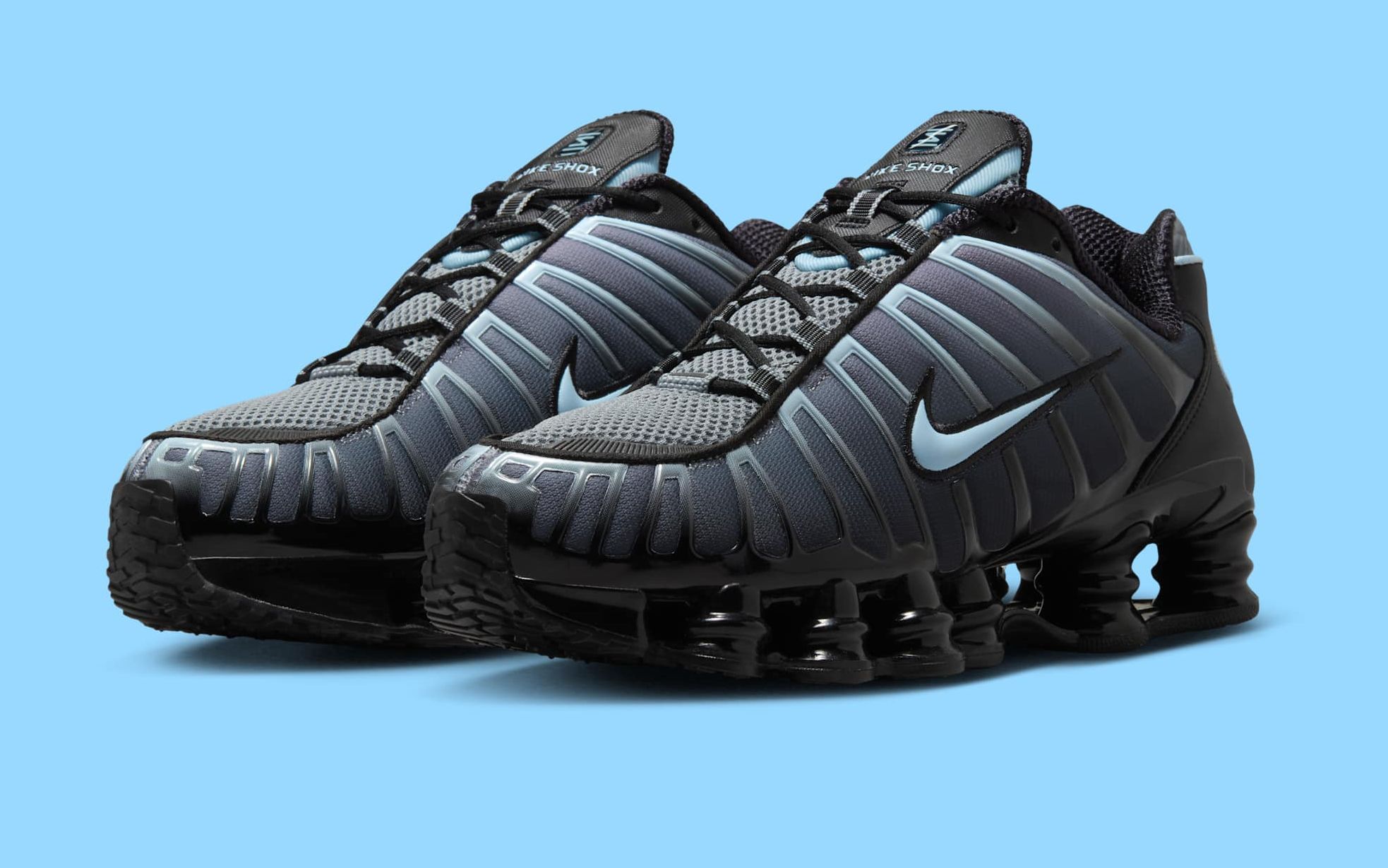 Available Now // Nike Shox TL “Black/Lyon Blue” | House of Heat°