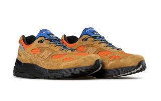 Action Bronson's New Balance 992 collaboration in a tan "Tiger Eye" color scheme.