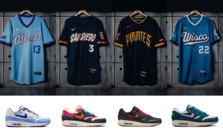 Atlanta Braves, San Diego Padres, Pittsburgh Pirates & Milwaukee Brewers 2026 City Connect uniform-inspired Air Max 1s by Nike.