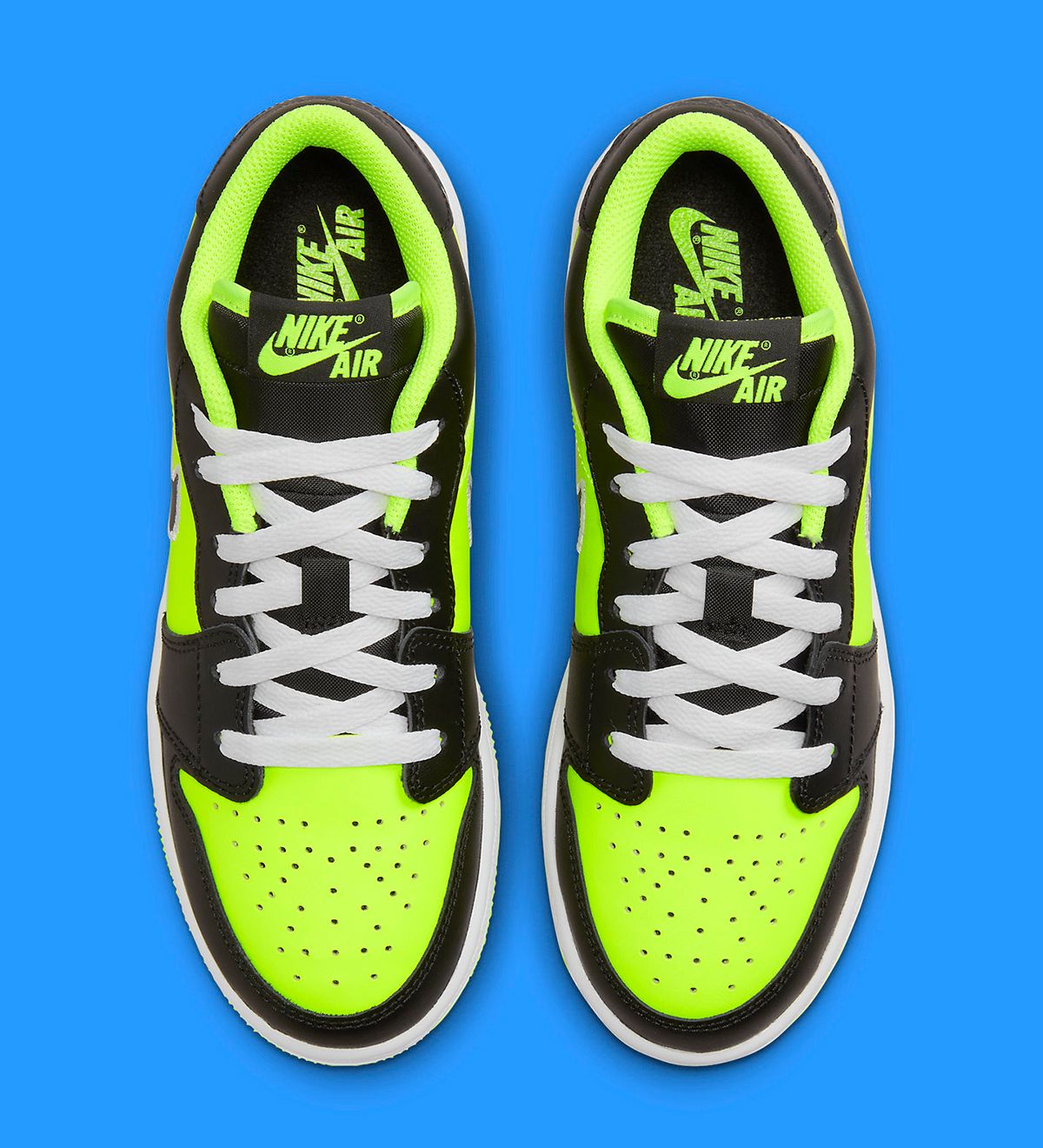 air jordan 1 low pairs neon