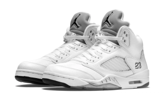 Air Jordan 5 "White/Black/Metallic Silver" Retro Expected Summer 2026