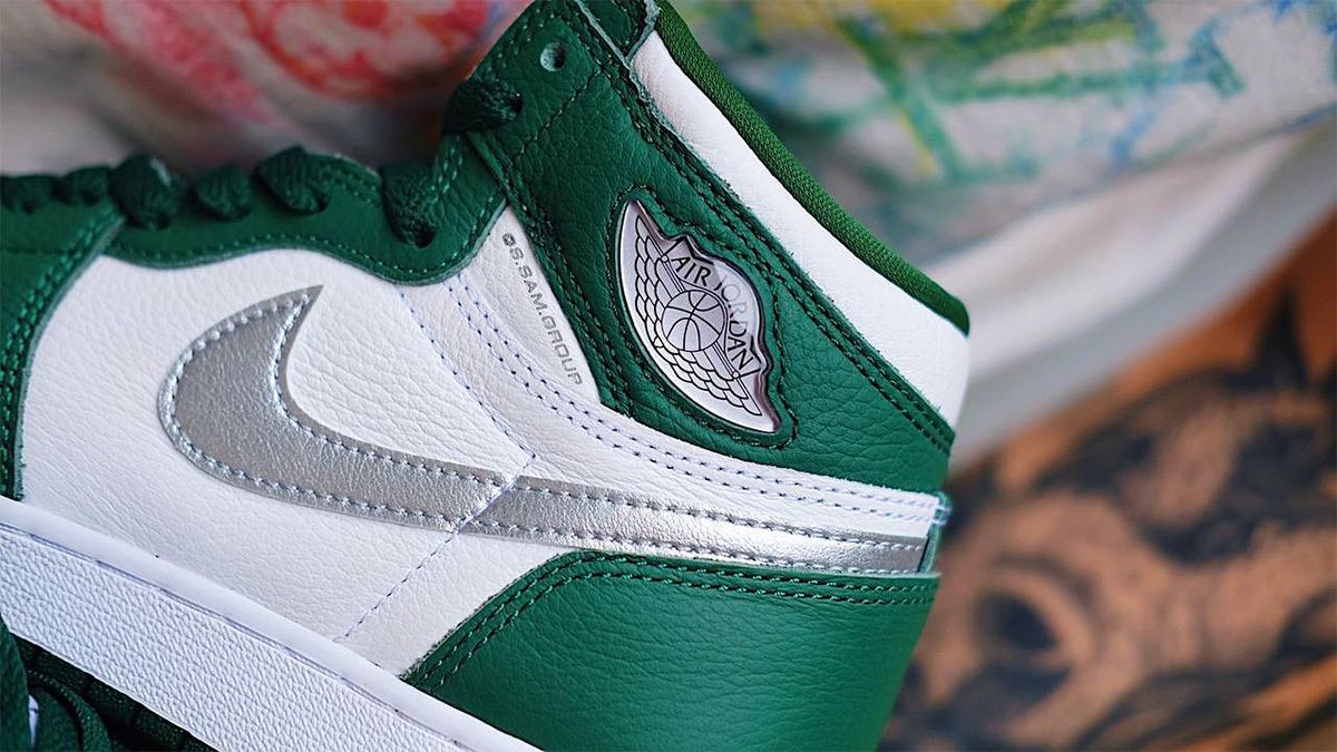 Air jordan 1 hot sale gorge green