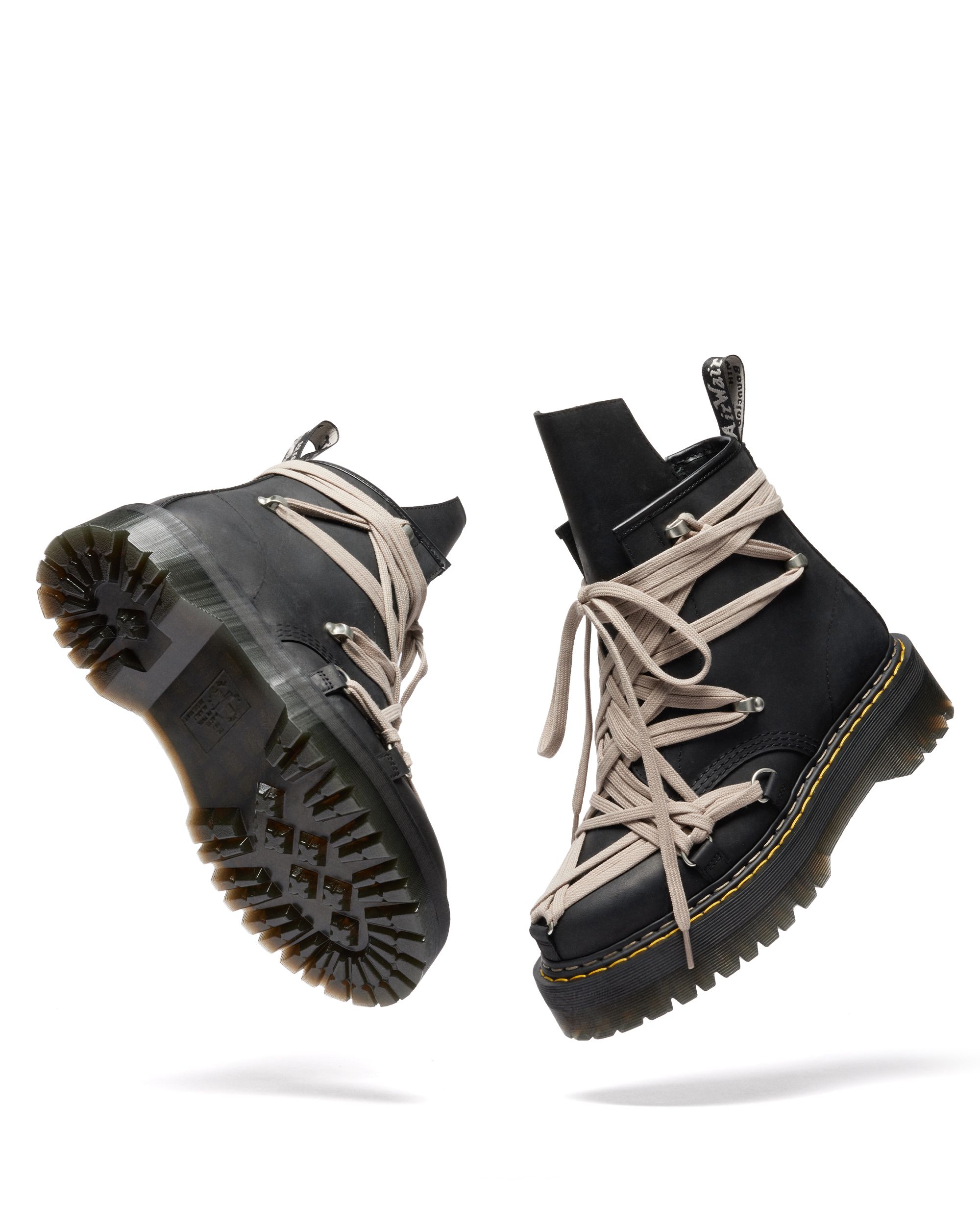 Rick Owens & Dr. Martens Drop More Platform Quad Boots Oct