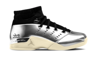 Speculative mock-up of the Big Kids' Air Jordan 3 "Platinum Tint Flip" retro.