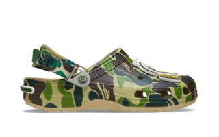 BAPE®︎ x Crocs Classic Clog 'Chai' (Green Camo)