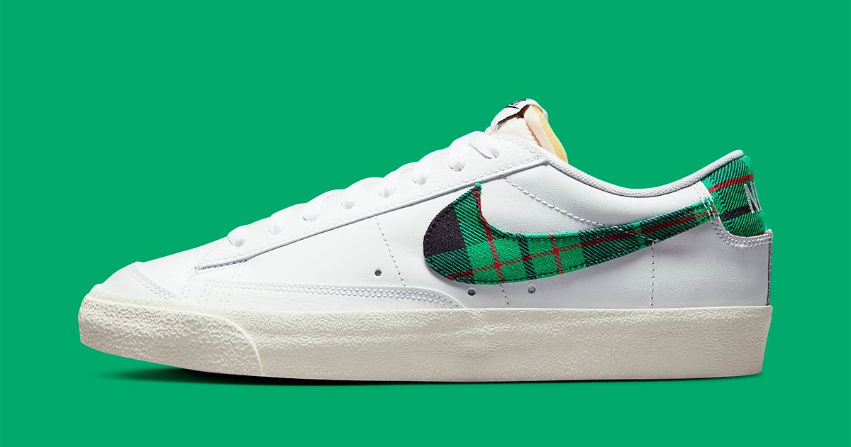 tartan nike trainers