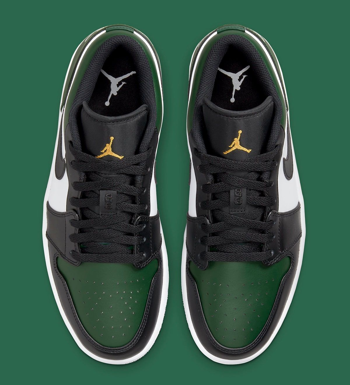 Jordan one green discount toe