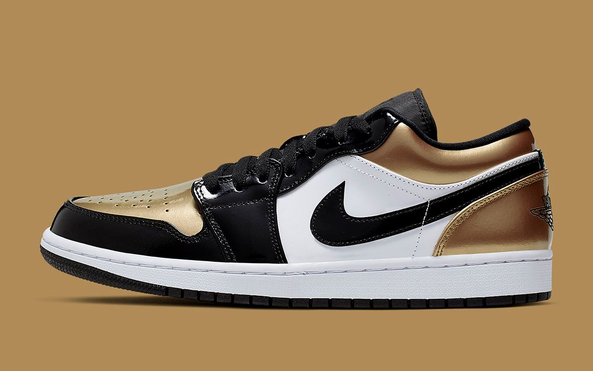 Air Jordan 1 Low Patent “Gold Toe” Available Now! | House of Heat°