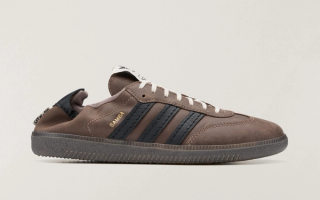 Song for the Mute x adidas Samba OG "Brown" (SKU: HP8256). Photo via adidas.