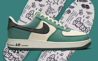 Notebook Doodles Dominate the Insoles of this Air Force 1