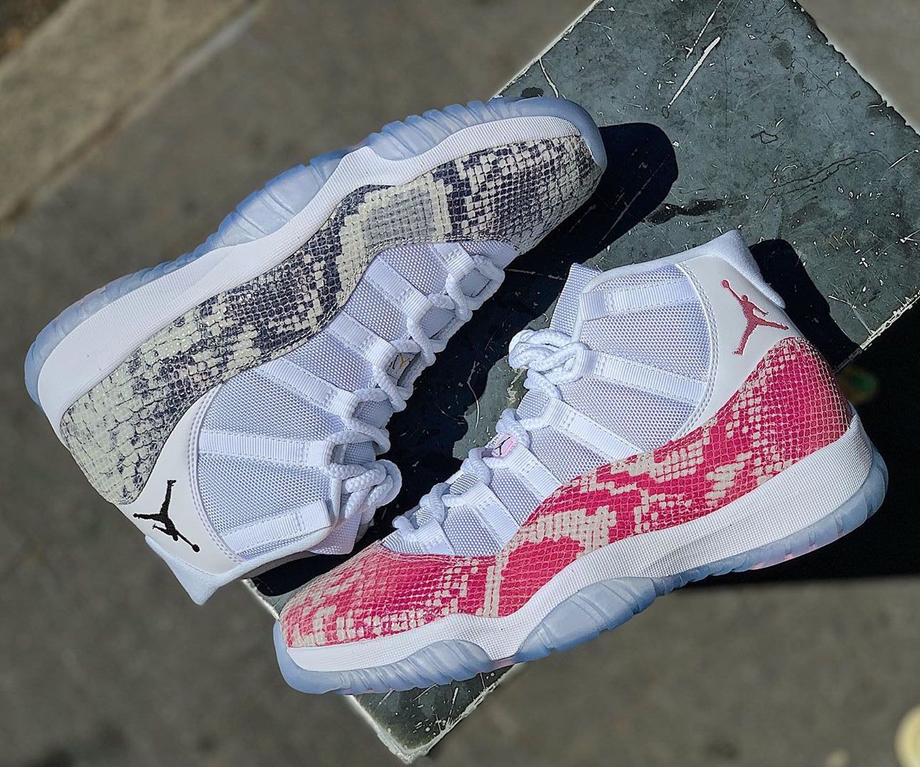 Detailed Looks at Drake s 12k Air Jordan 11 Snakeskin Samples House of Heat