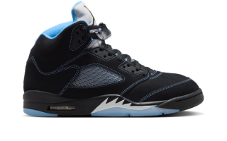 Air Jordan 5 "Black/University Blue" (2026) retro.