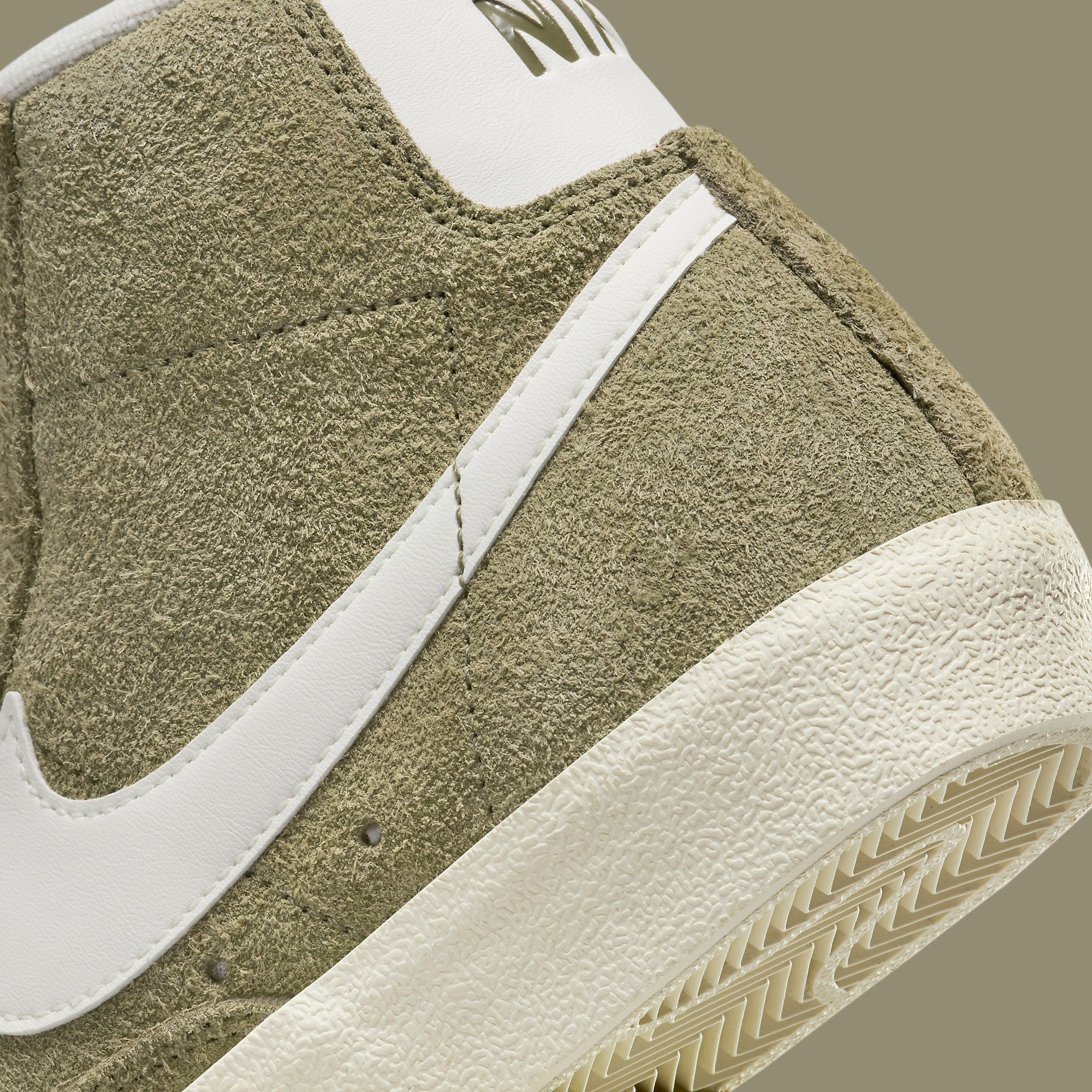 women's nike suede blazer mid vintage sneakers olive