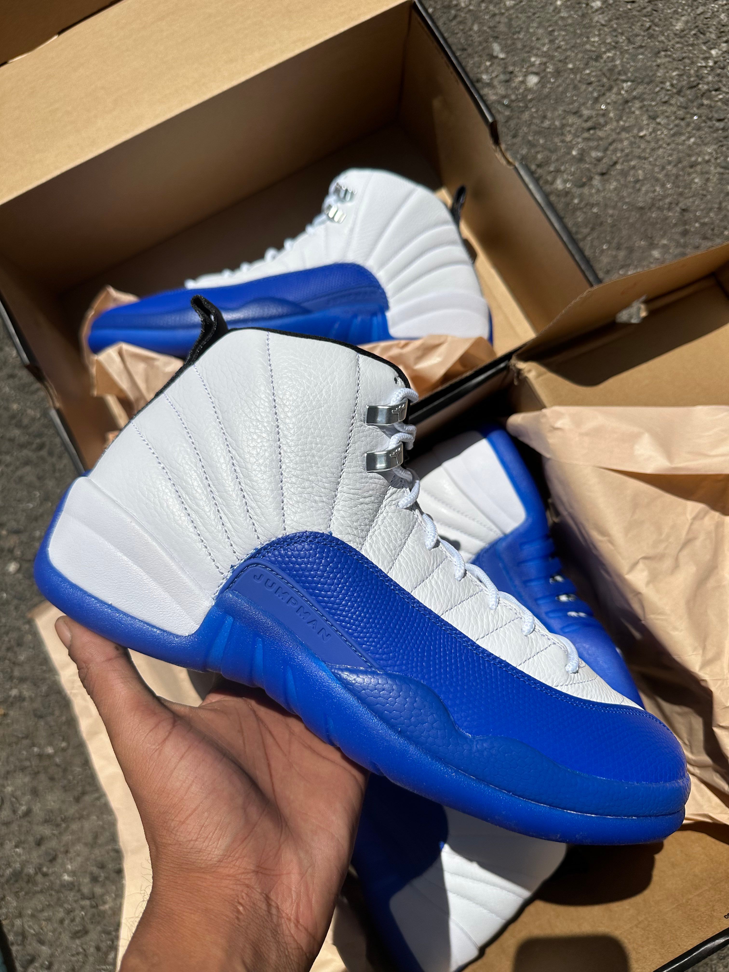 Blue white 12s online