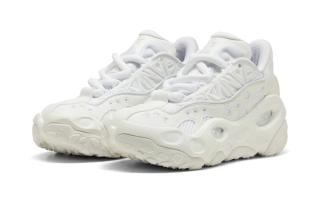 LaMelo Ball's PUMA LaFrancé RNR in a clean white color scheme.