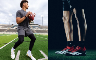 Patrick Mahomes in Adidas U.S. Football gear.
