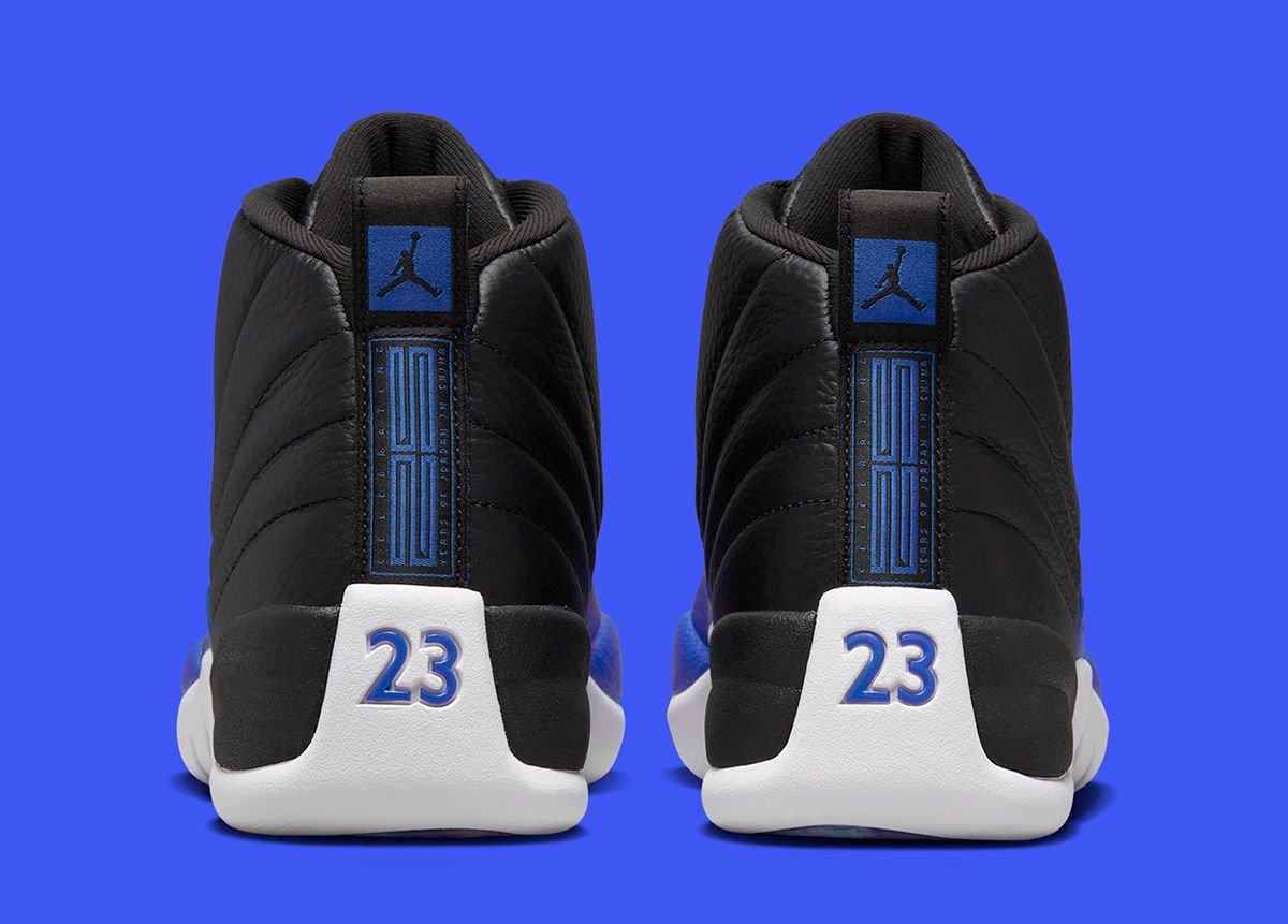 Jordan 12 black hotsell and blue release date