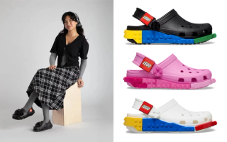 LEGO® Brick-inspired Crocs Classic Clog Spring 2026 Collection.