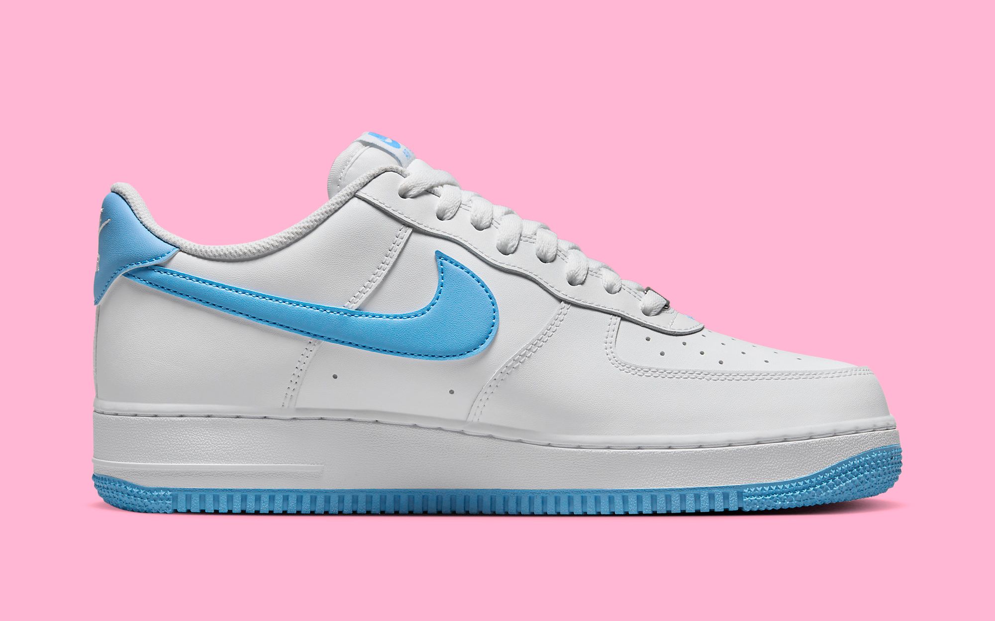 Nike air force 1 clearance low white university blue (gs)