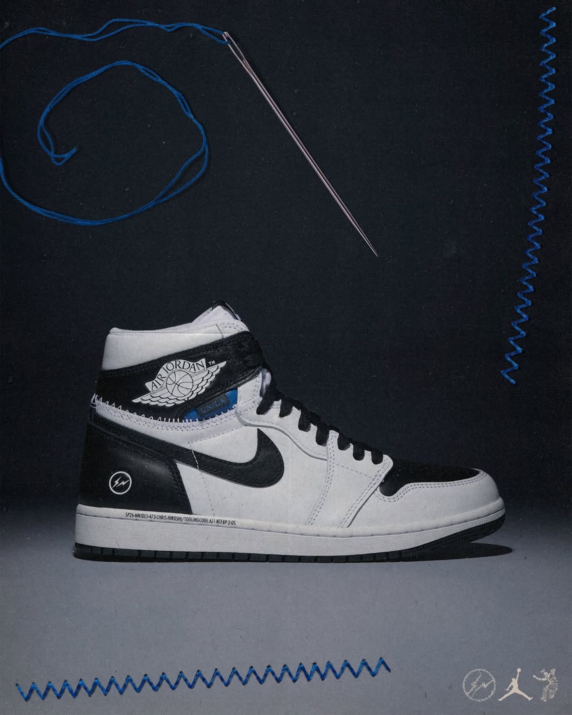 jordan one with lightning bolt