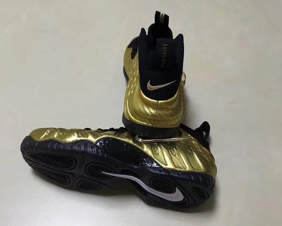 air foamposite pro metallic gold