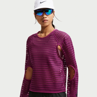 Women's Nike Radical AirFlow Long-Sleeve Running Top in "True Berry"