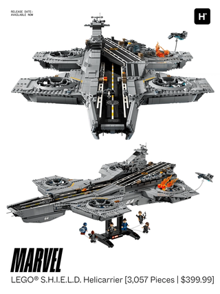 LEGO Marvel S.H.I.E.L.D. Helicarrier — 3,057 pieces — $399.99