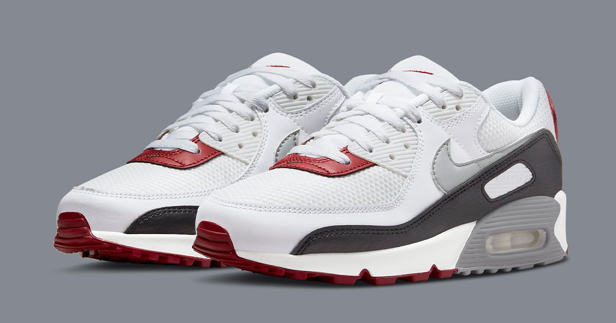 New Air Max 90 Appears in White, Grey, Black and Varsity Red | House of ...
