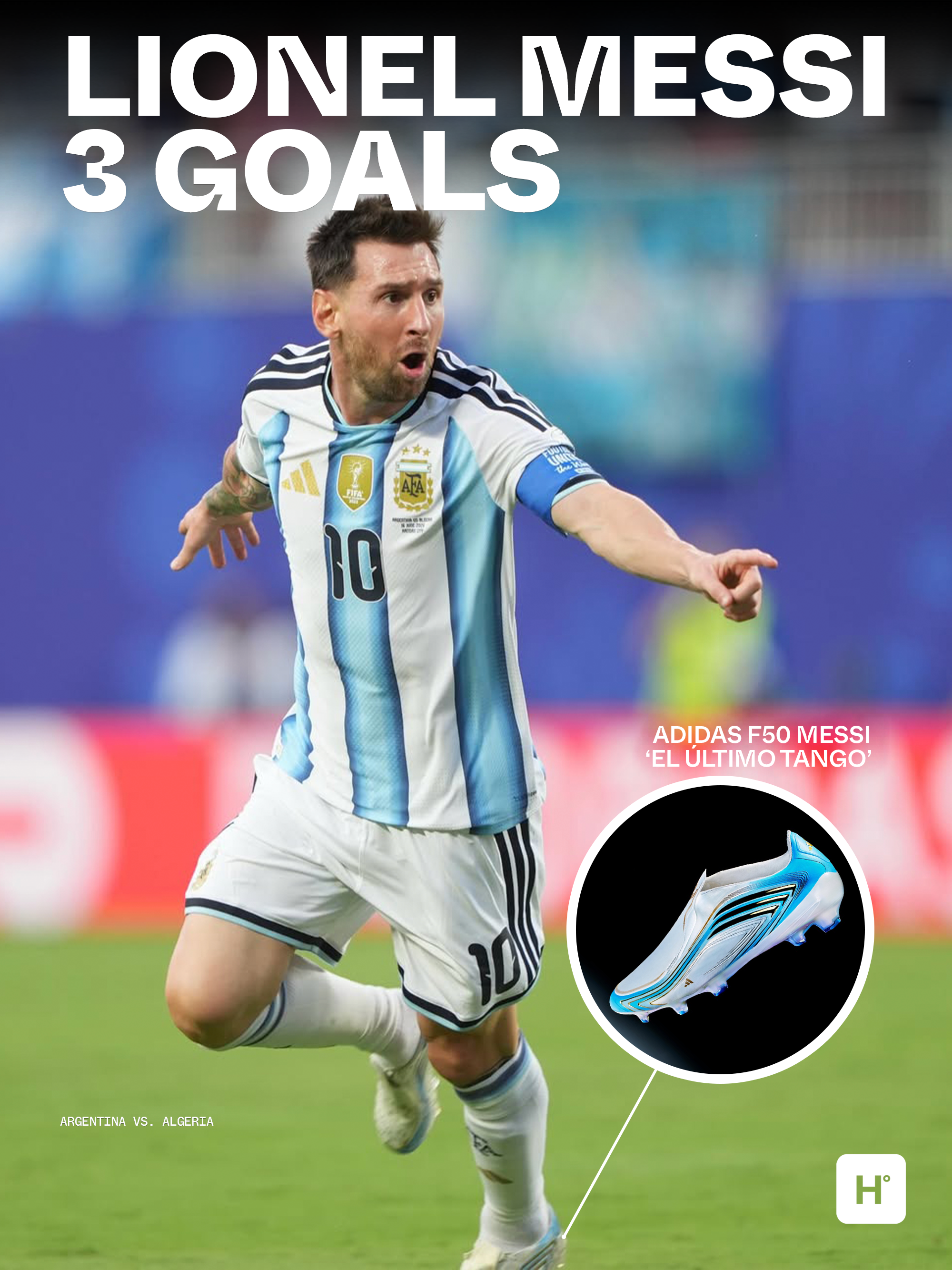 Lionel Messi at the 2026 World Cup™. Photo via FIFA.