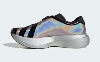 Women's adidas Adizero Evo SL Zip "Silver Iridescent" (SKU: KH7788).