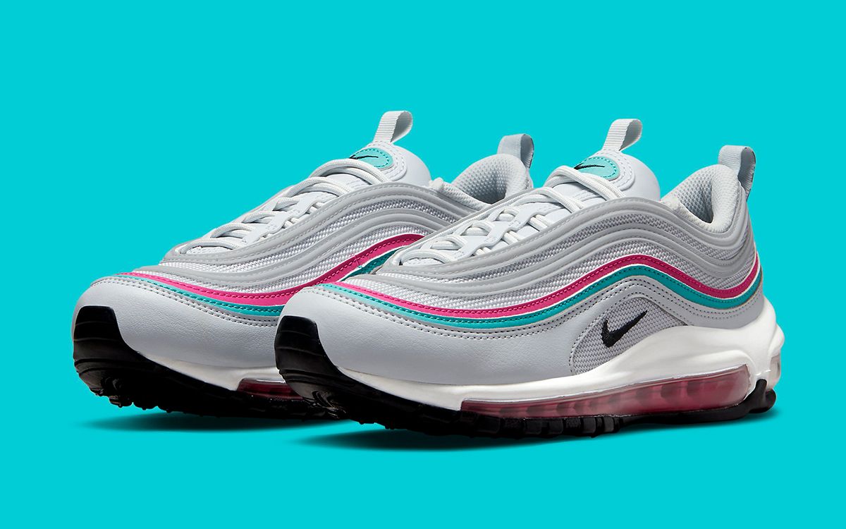 Air max 97 clearance pink blue and grey