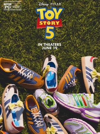 Toy Story 5-inspired adidas Originals sneakers. Photo via Foot Locker.
