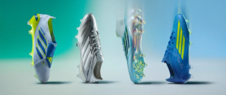 adidas Football's four-pair "Ice Cold Precision" Pack, featuring the Predator 26, Copa Pure 4, F50 & F50 SPARKFUSION.