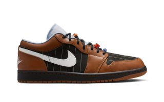 Air Jordan 1 Low CN "Pinstripe Pack" (Brown)